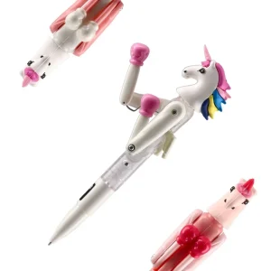 Popping, ballpoint pen, unicorn, mix