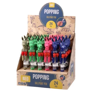 Alternative view of Popping, ballpoint pen, kangaroo, mix