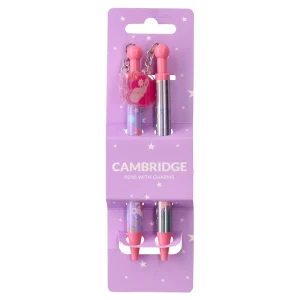 Cambridge, pen with a charm, unicorn, 2pcs