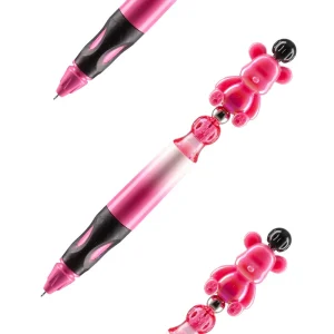 DIY Shop, gel pen, blue ink, Pink Bear