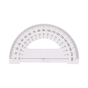 Alternative view of Cristal U, protractor, 180*