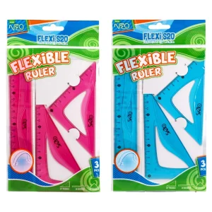 Flexi S20, set of rulers, 20cm, 3pcs