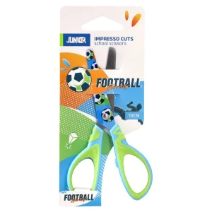 Alternative view of Impresso cuts, school scissors, blister, football, 13cm