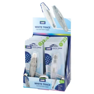 Alternative view of White Trace, correction tape, mix, 6m