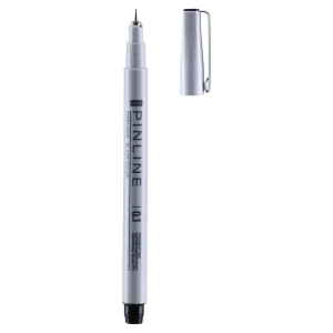 Alternative view of Pin line, liner, black, 0.1mm