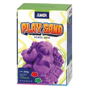 Play sand, kinetic sand with molds, purple, 400g