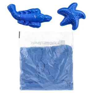 Alternative view of Play sand, kinetic sand with molds, blue, 400g