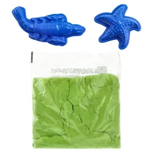 Alternative view of Play sand, kinetic sand with molds, green, 400g