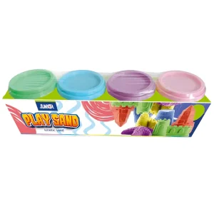 Play sand S, kinetic sand, mix, 4 x 200gr
