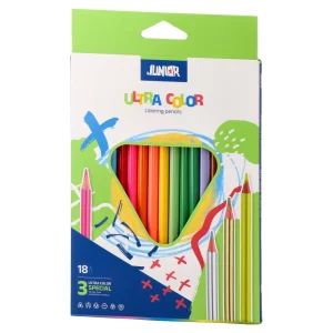 Ultra color, color pencils, triangle, 15+3pcs
