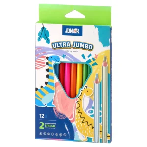 Ultra jumbo, color pencils, triangle, 12pcs