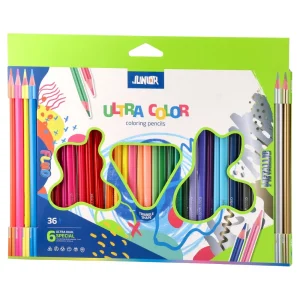 Ultra color, color pencils, triangle, 30+6pcs