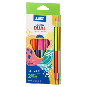 Ultra dual, color pencils, triangle, 12pcs