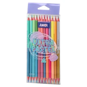 Ultra dual, color pencils, pastel, triangle, 12pcs