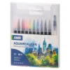 AquaReal Pen, fibre pens super brush, 10+1pcs