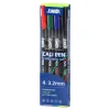Cali pen, calligraphy set with brush, 3.2mm, 4pcs