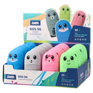 Alternative view of Dos 56, sharpener with eraser, cute, mix