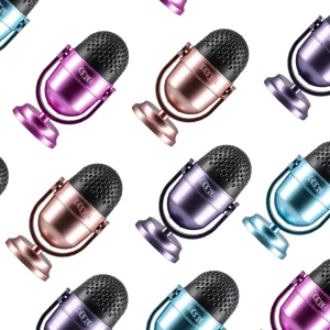 Dos 76, pencil eraser and sharpener, microphone, mix