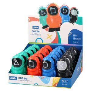 Alternative view of Dos 86, eraser and dual sharpener, astronaut, mix