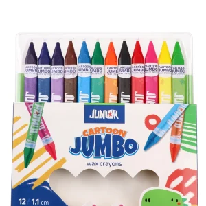 Alternative view of Cartoon Jumbo, crayon colors, triangle, 12pcs