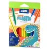 Cartoon plastic, crayon colors, 12pcs