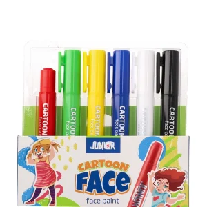 Alternative view of Cartoon face, face paint, 6pcs