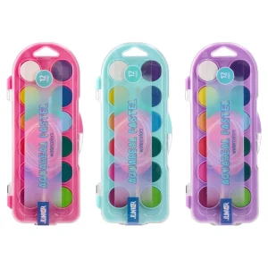 AquaReal, watercolors, pastel, small, 12pcs