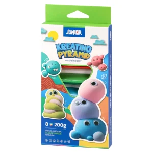 Kreatino pyramid, modeling clay, triangle, 8 colors, 200g
