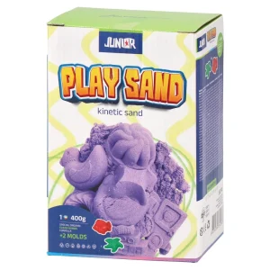 Play sand, kinetic sand with molds, purple, 400g