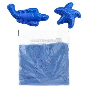 Alternative view of Play sand, kinetic sand with molds, blue, 400g
