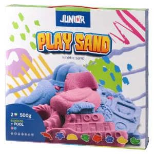 Play sand, kinetic sand with pool and molds, mix, 500g