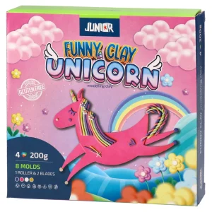 Funny clay, modeling clay with molds, mix, Unicorn
