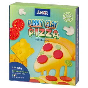 Funny clay, modeling clay with molds, mix, pizza