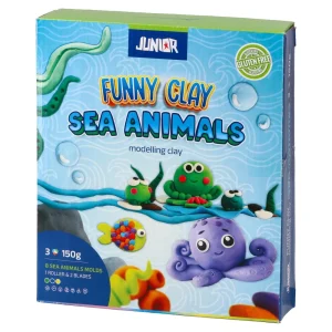 Funny clay, modeling clay with molds, mix, Sea animals