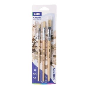 Nature, set of brushes, flat, 3pcs