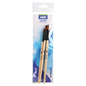 Alternative view of Syntip, set of brushes, flat, sintetic, 3pcs