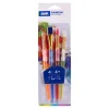 Rainbow, set of brushes, flat & round, 4pcs