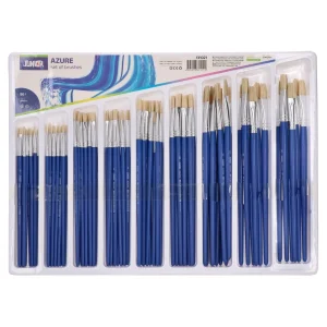 Azure, set of brushes, flat, 96pcs