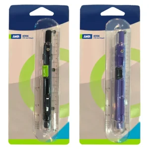 Alternative view of 6006, ruler and compass set on blister, 12cm