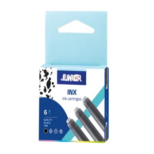 Alternative view of Inx, fountain pen ink cartridges, black, 6pcs