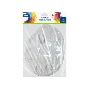 Artico, pallete for painting with knives, set, 4pcs, white