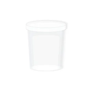 Alternative view of Trixico, school paint pot with cover, 3 in 1, plastic, white