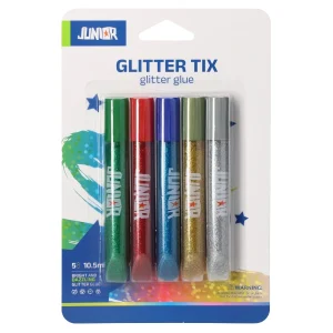 Glitter Tix, glitter glue, 5pcs