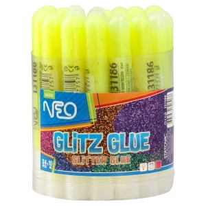 Alternative view of Glitz Glue, glitter glue, yellow neon, 10ml