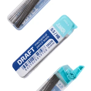 Draft, mechanical pencil leads, HB, 0.5mm