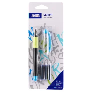 Script, script pen with 3 cartridges