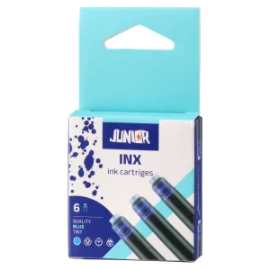 Alternative view of Inx, fountain pen ink cartridges, blue, 6pcs