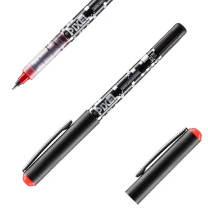 Pixel, gel  pen, red, 0.5mm