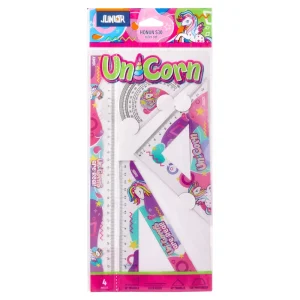 Honun S30, set of rulers, Unicorn, 30cm, 4pcs