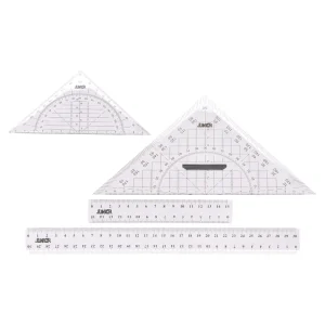 Alternative view of Geo-metric, ruler set, 30cm, 4pcs
